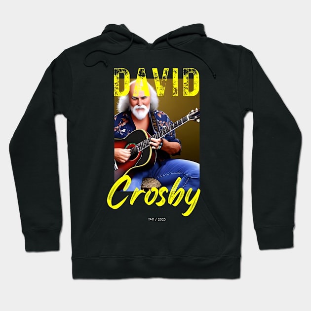 David Crosby vintage graphic design artwork Hoodie by Nasromaystro